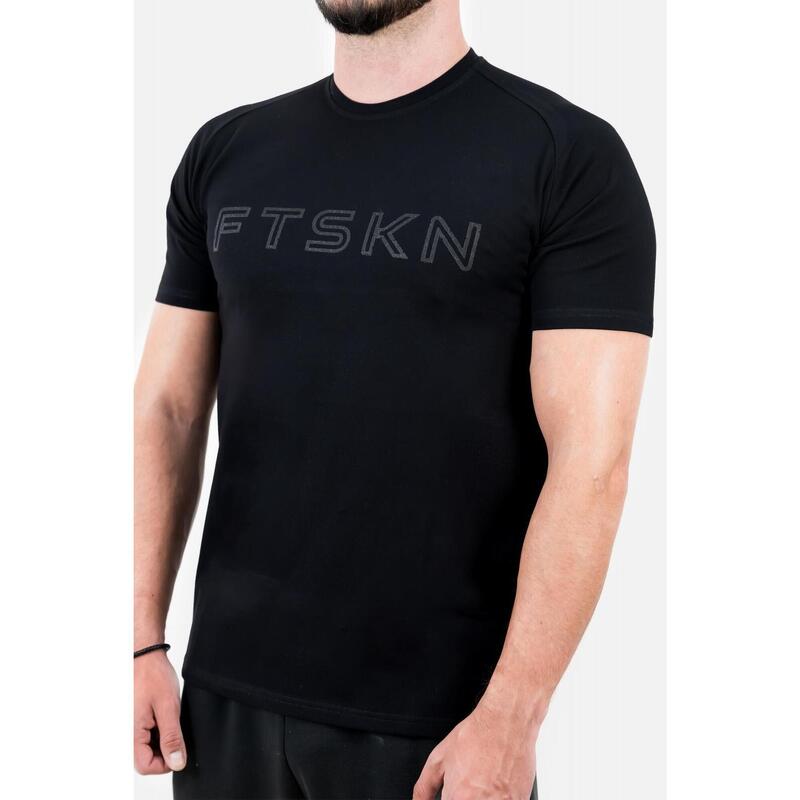 Tricou Fitskin Masculin Bumbac FTSKN Negru