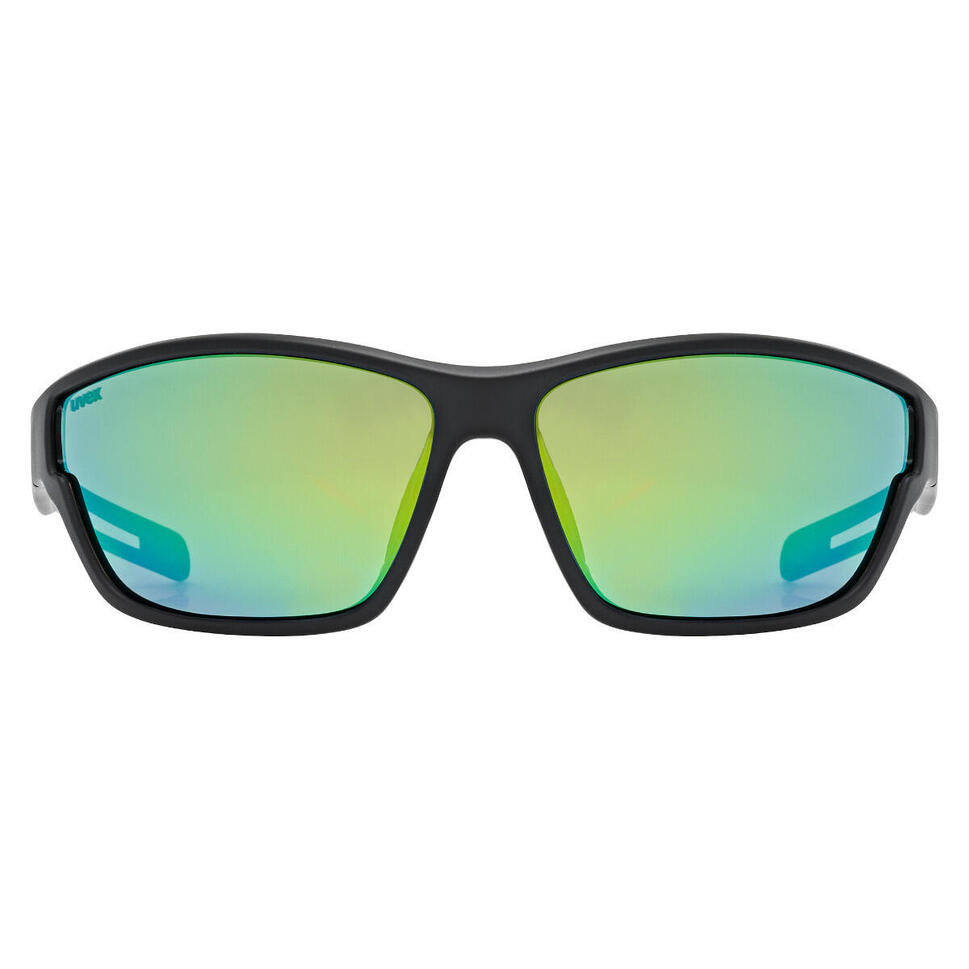 Okulary Uvex przeciwsłoneczne SportStyle 806 Black Matt Green