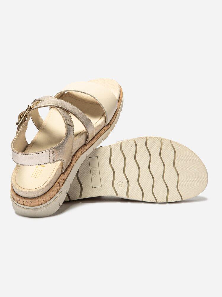 Sandales plates Femme - ZOELENN Beige 4/4