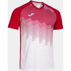 Maillot Manches Courtes Football Homme Joma Tiger VI Blanc