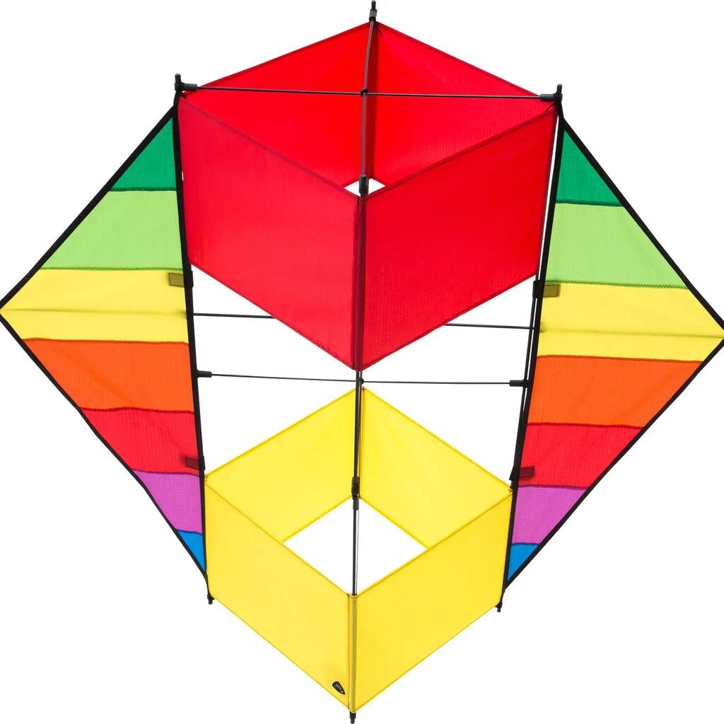 Single-line kite HQ F-Box Beach Rainbow 106373 Rainbow 100 x 85 cm