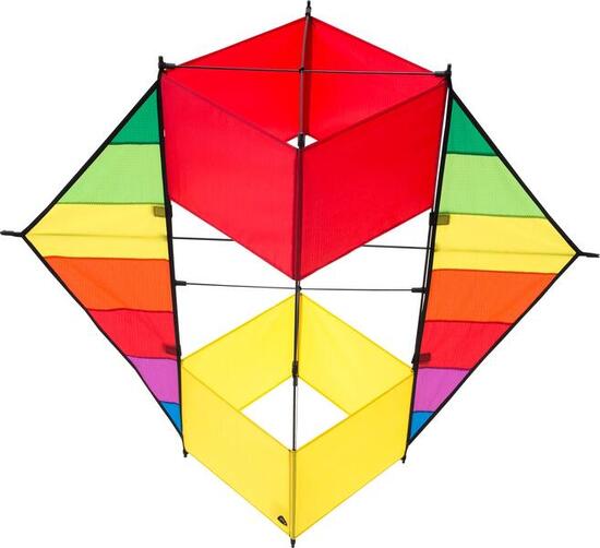 Einleiner Drachen HQ F-Box Beach Rainbow 106373 Regenbogen 100 x 85 cm