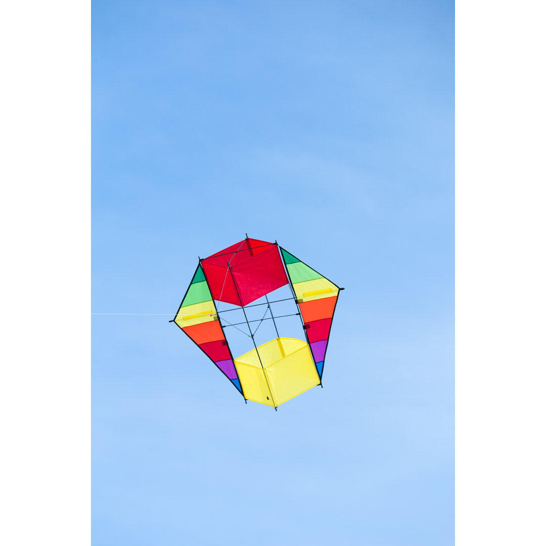 Eenlijnsvlieger HQ F-Box Beach Rainbow 106373 Regenboog 100 x 85 cm 3/3