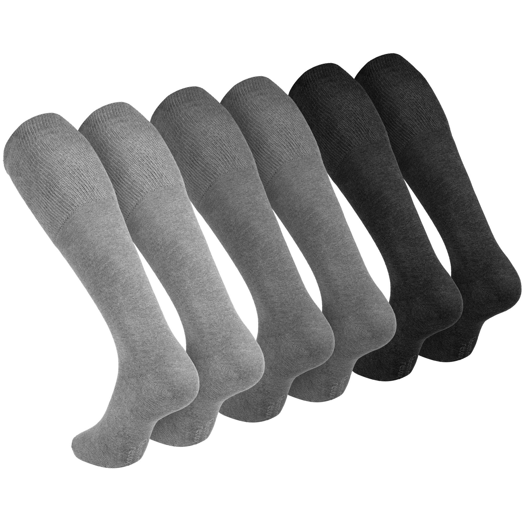 Chaussettes pour diabétiques femmes et hommes | Mis-bas | 3 paires | Gris 4/7