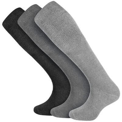 Diabetikersocken für Damen und Herren | Kniestrümpfe | 3 Paar | Blau