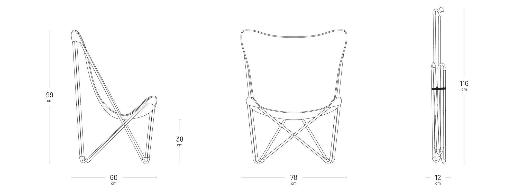 Fauteuil Papillon - Maxi Pop Up - Airlon - Rouge Garance - Lafuma Mobilier 7/7