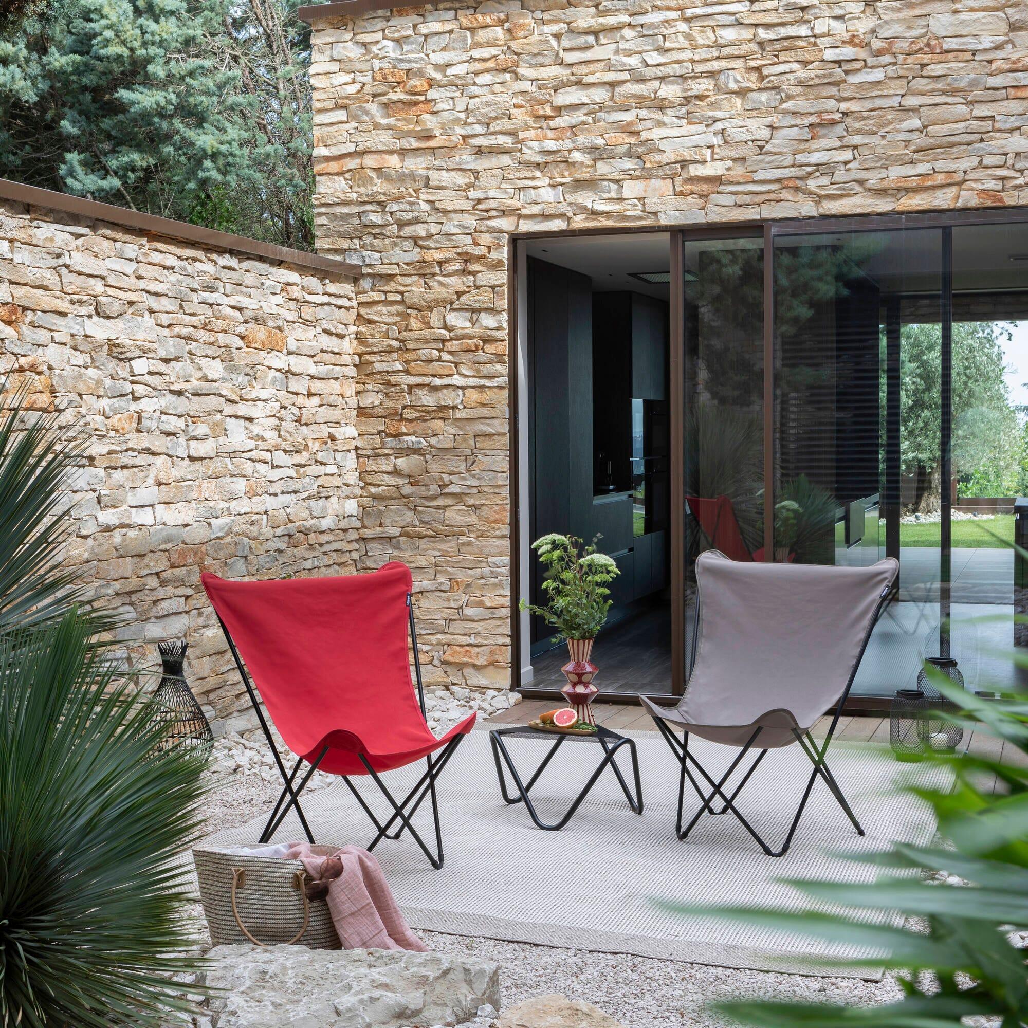 Fauteuil Papillon - Maxi Pop Up - Airlon - Rouge Garance - Lafuma Mobilier 6/7