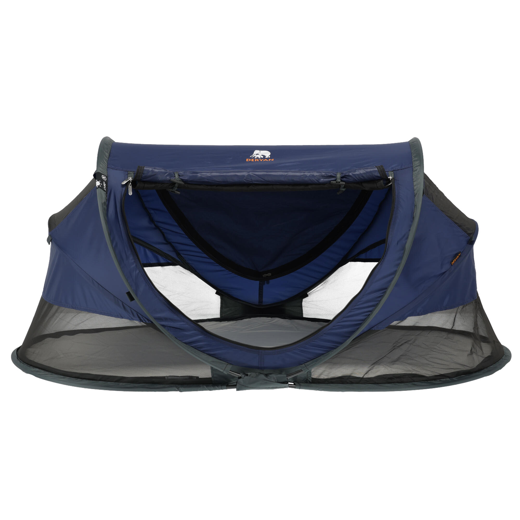 Deryan - Lit De Voyage Luxe Pour Tout-petit - Matelas Auto-gonflant Inclus - Bleu Marine - Abris - Bleu - No Size - Decathlon