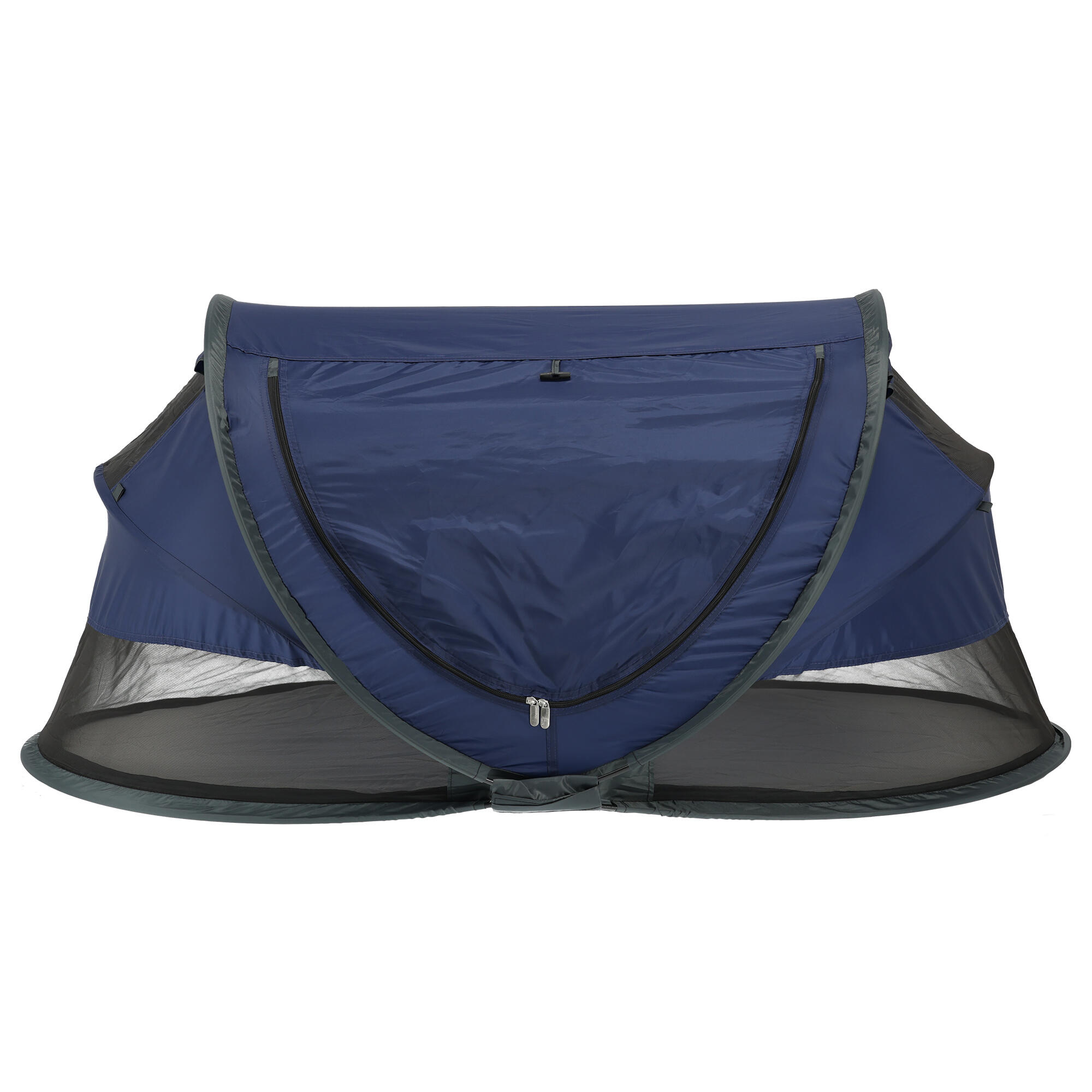 Lit de Voyage Luxe pour Tout-Petit - Matelas Auto-Gonflant Inclus - Bleu Marine 3/8