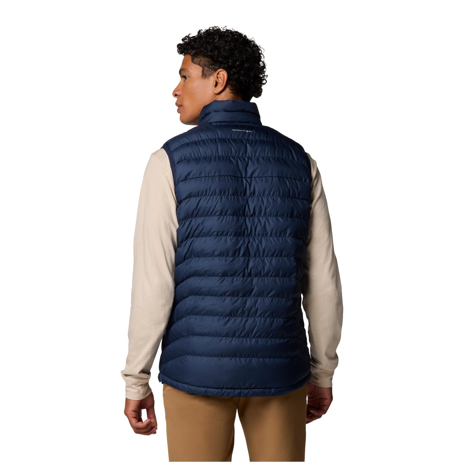 Gilet Mann Columbia Isolé Powder Lite II Blau 3/4