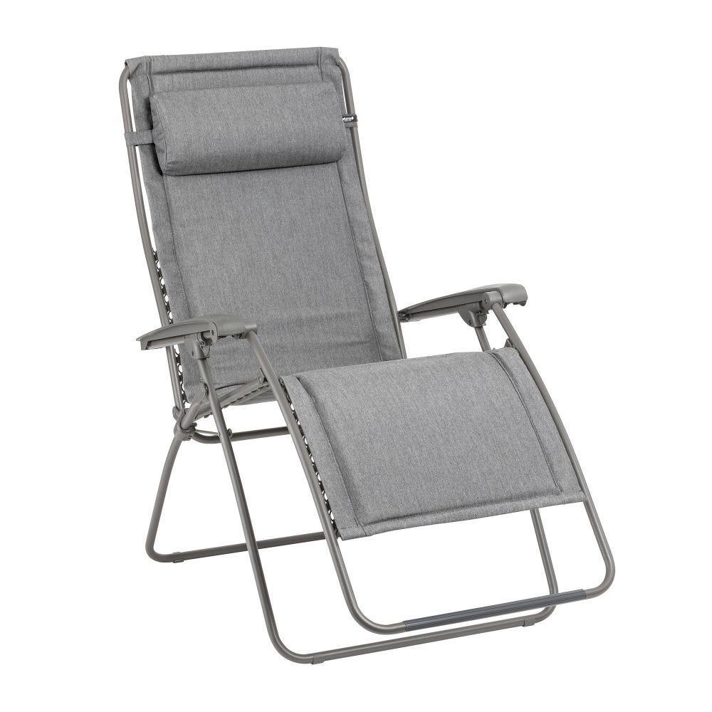 Lafuma Mobilier - Fauteuil Relax Matelassé Zéro Gravité - Xl - Rsx Clip Xl - Gris - Bedchair - Gris - No Size - Decathlon