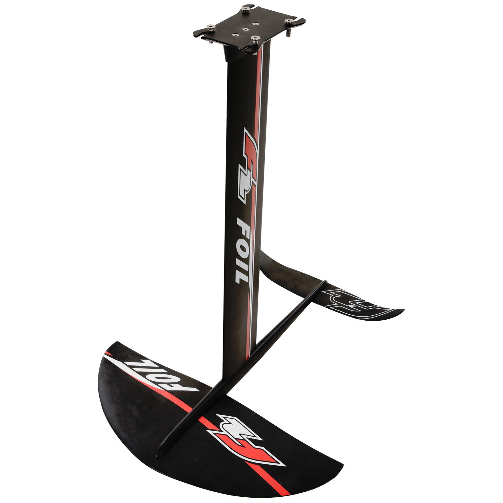F2 Kite Foil Alu Carbon Foil Set Komplett Hydrofoil Schwarz
