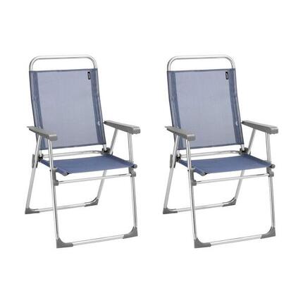 Lot de 2 Fauteuils pliants ultra-légers - ALU VICTORIA - Bleu - Lafuma Mobilier