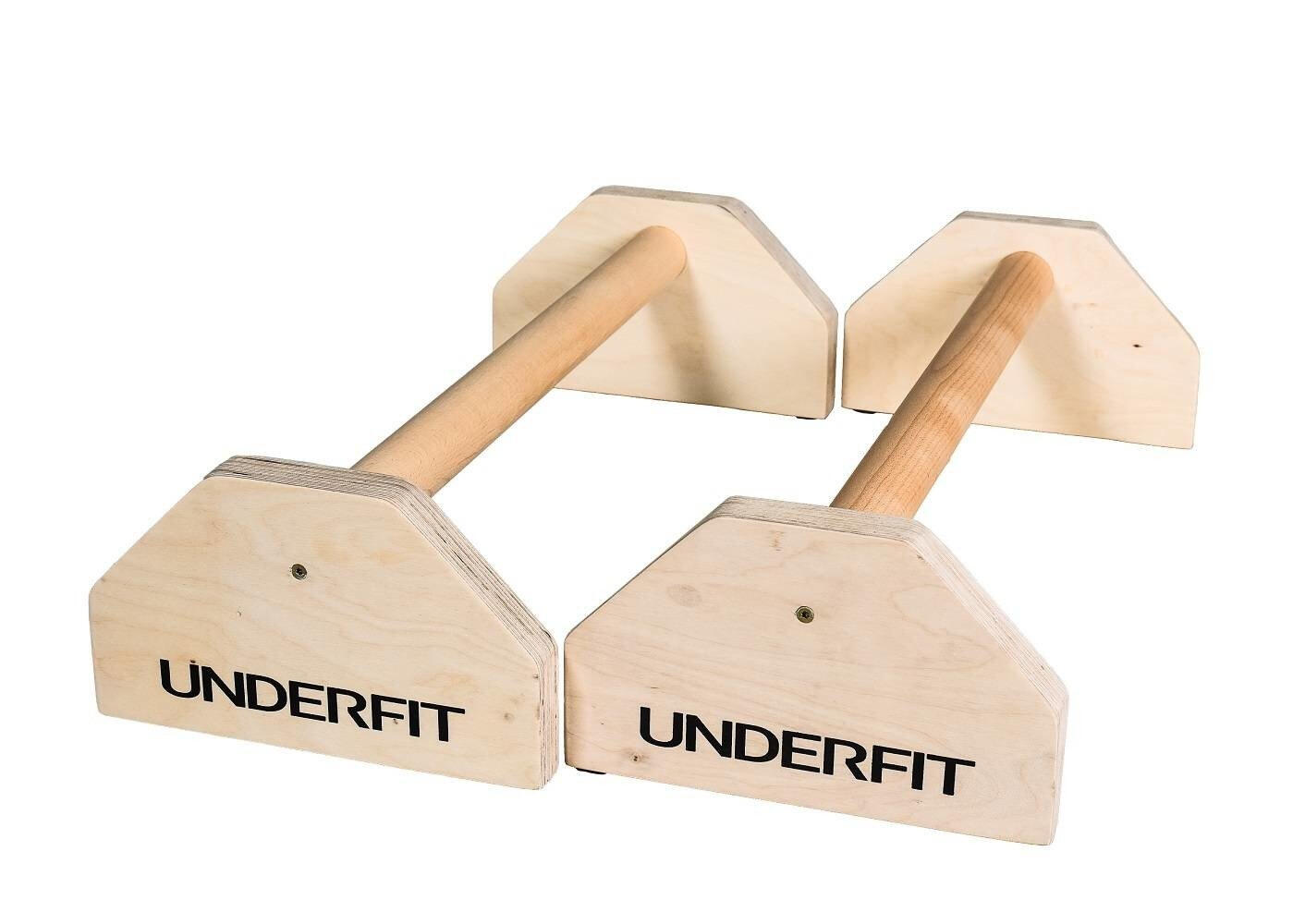 Drewniane uchwyty do pompek paraletki UNDERFIT 90 cm 2/6