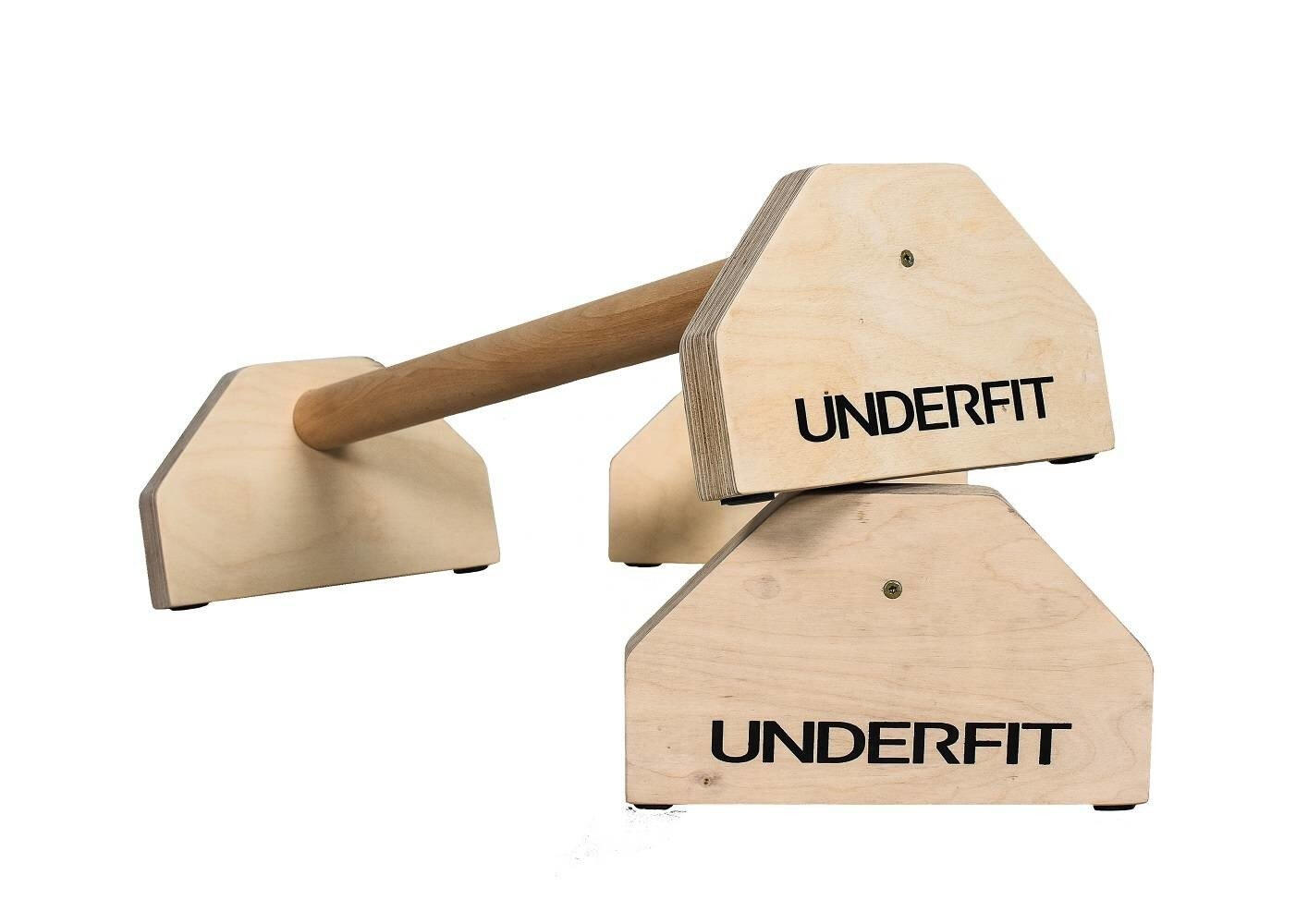 Drewniane uchwyty do pompek paraletki UNDERFIT 90 cm 1/6