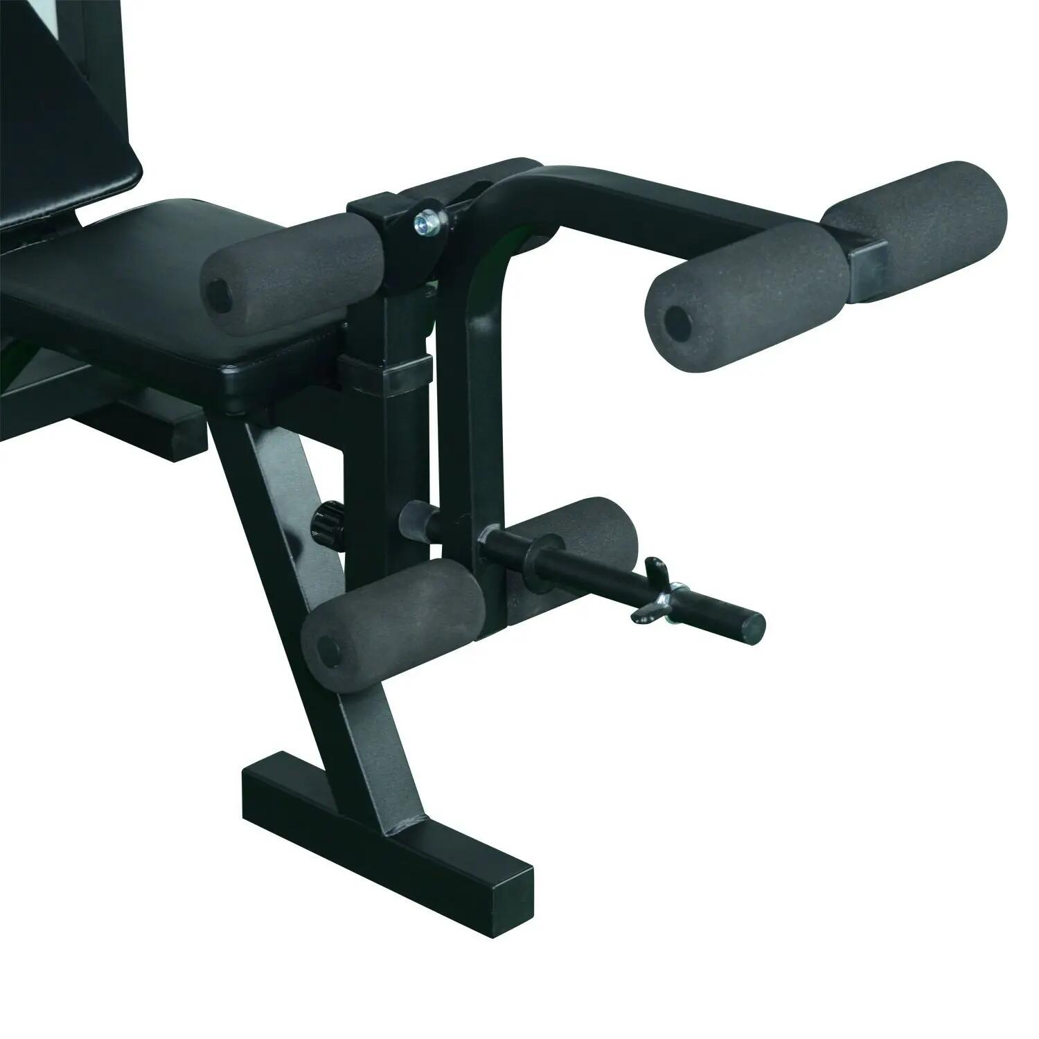 Banc de musculation - Fitness - Multifonction réglable - Acier noir 6/6