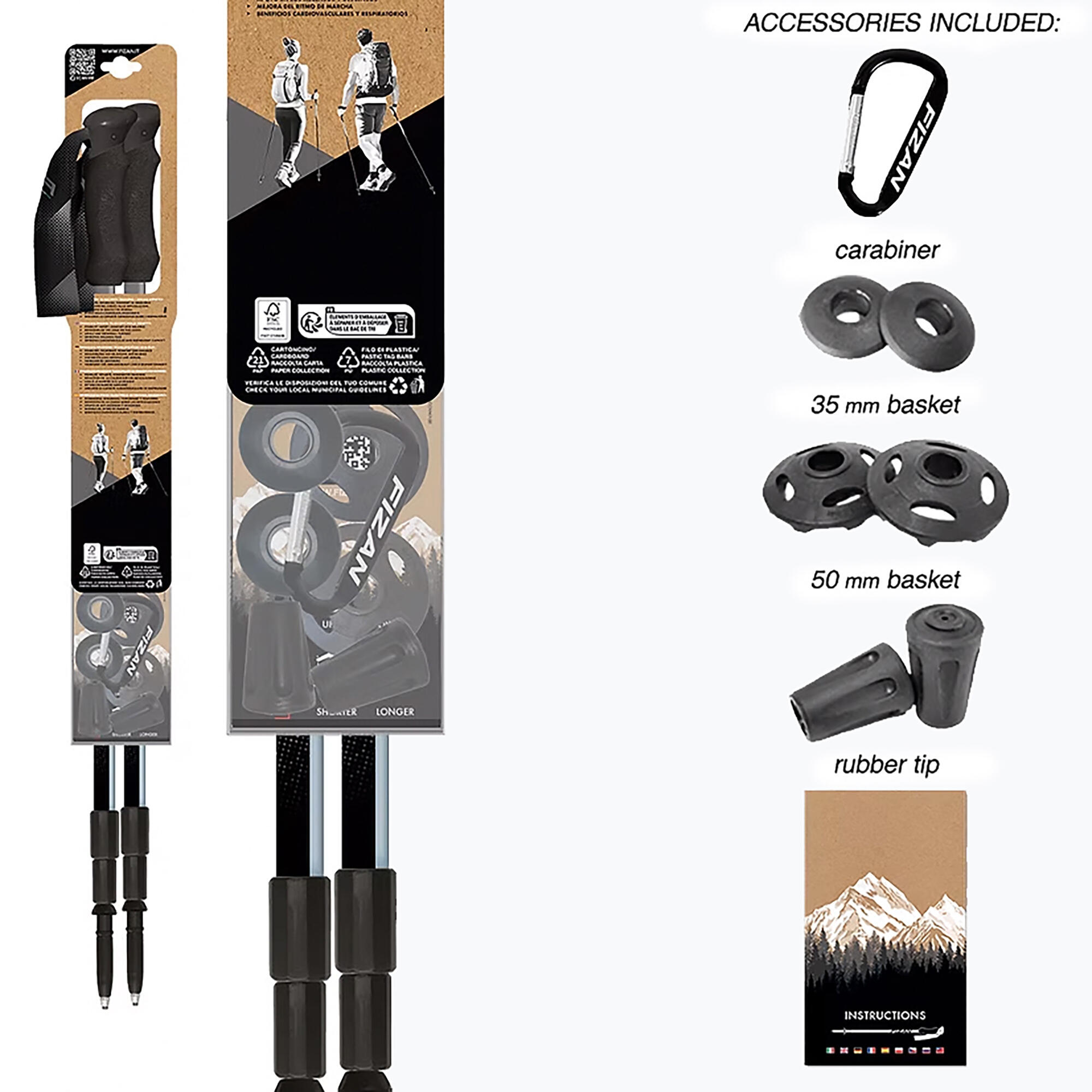 Kije trekkingowe Fizan Prestige 4/5