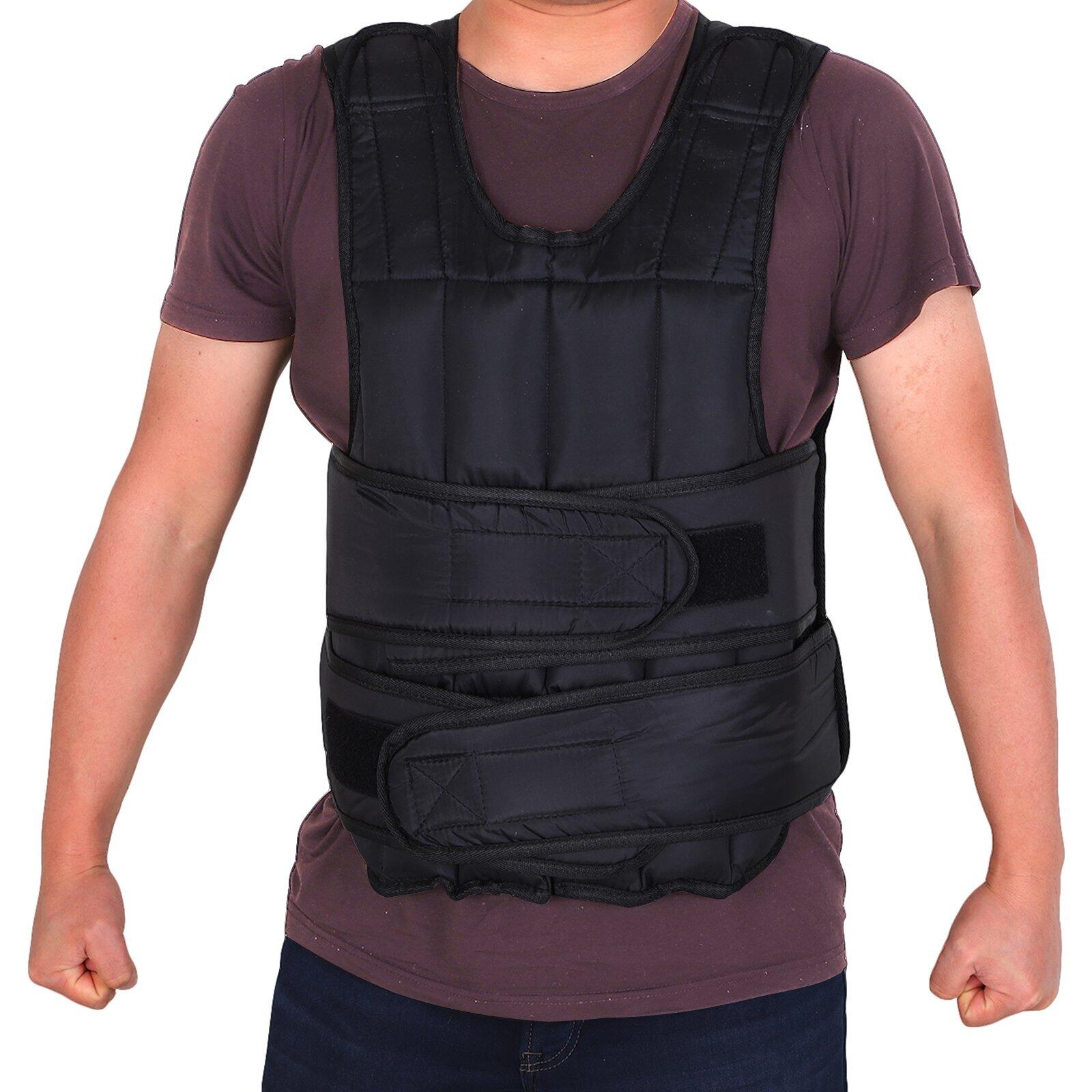 HOMCOM Giubbotto Zavorrato 20kg con 38 Pesi, Imbottitura e Chiusure con Velcro 2/5