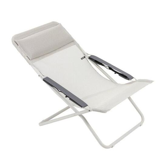 Chaise longue / bain de soleil pliant - TRANSABED - Beige - Lafuma Mobilier