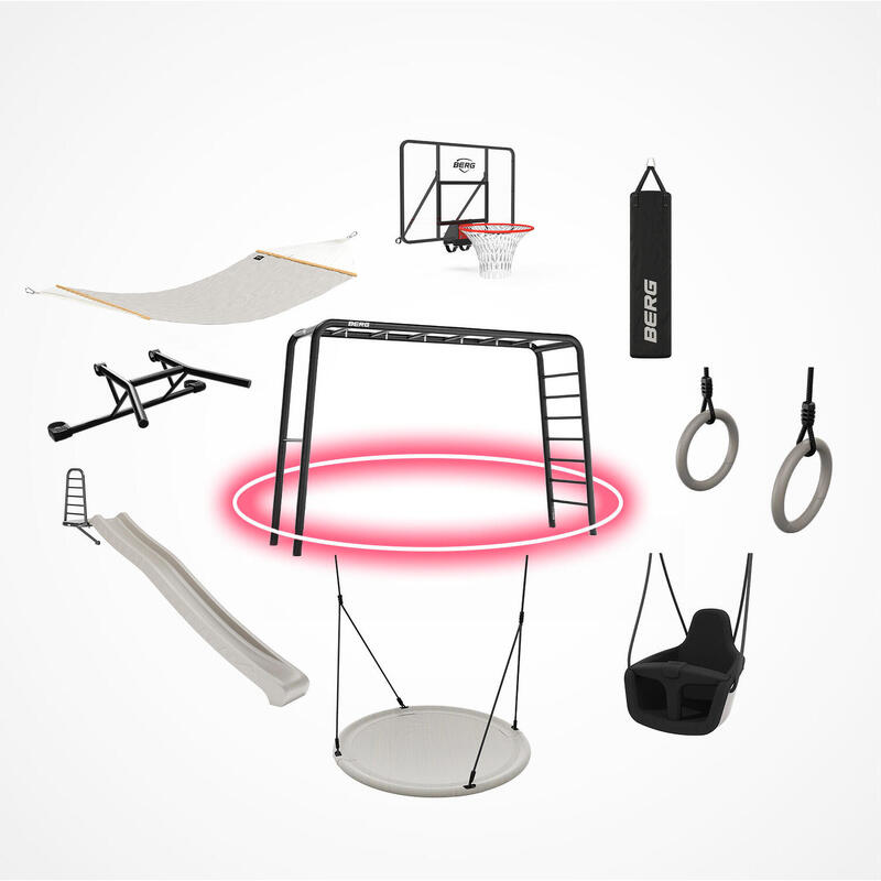 Wielofunkcyjny plac zabaw BERG PlayBase Medium Czarny