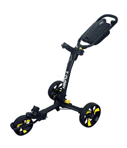 TRILITE Trilite T-Flash, Carro de Golf Manual de 3 Ruedas, Negro/Amarillo