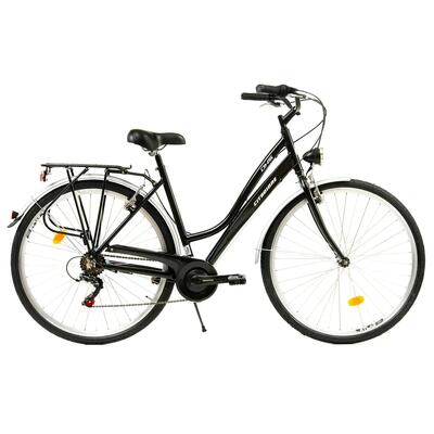 Stadsfiets dhs city 28001 - 28 inch, l, zilverkleurig