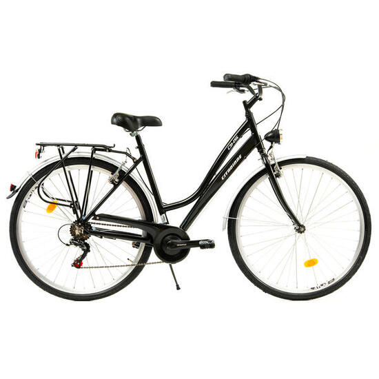 Stadsfiets Dhs City 28001 - 28 inch, L, zilverkleurig