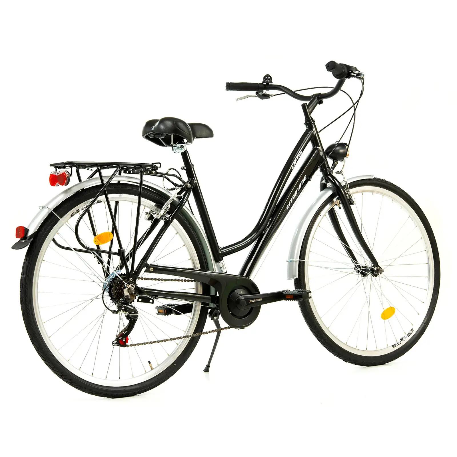 Stadsfiets Dhs City 28001 - 28 inch, L, zwart 3/8
