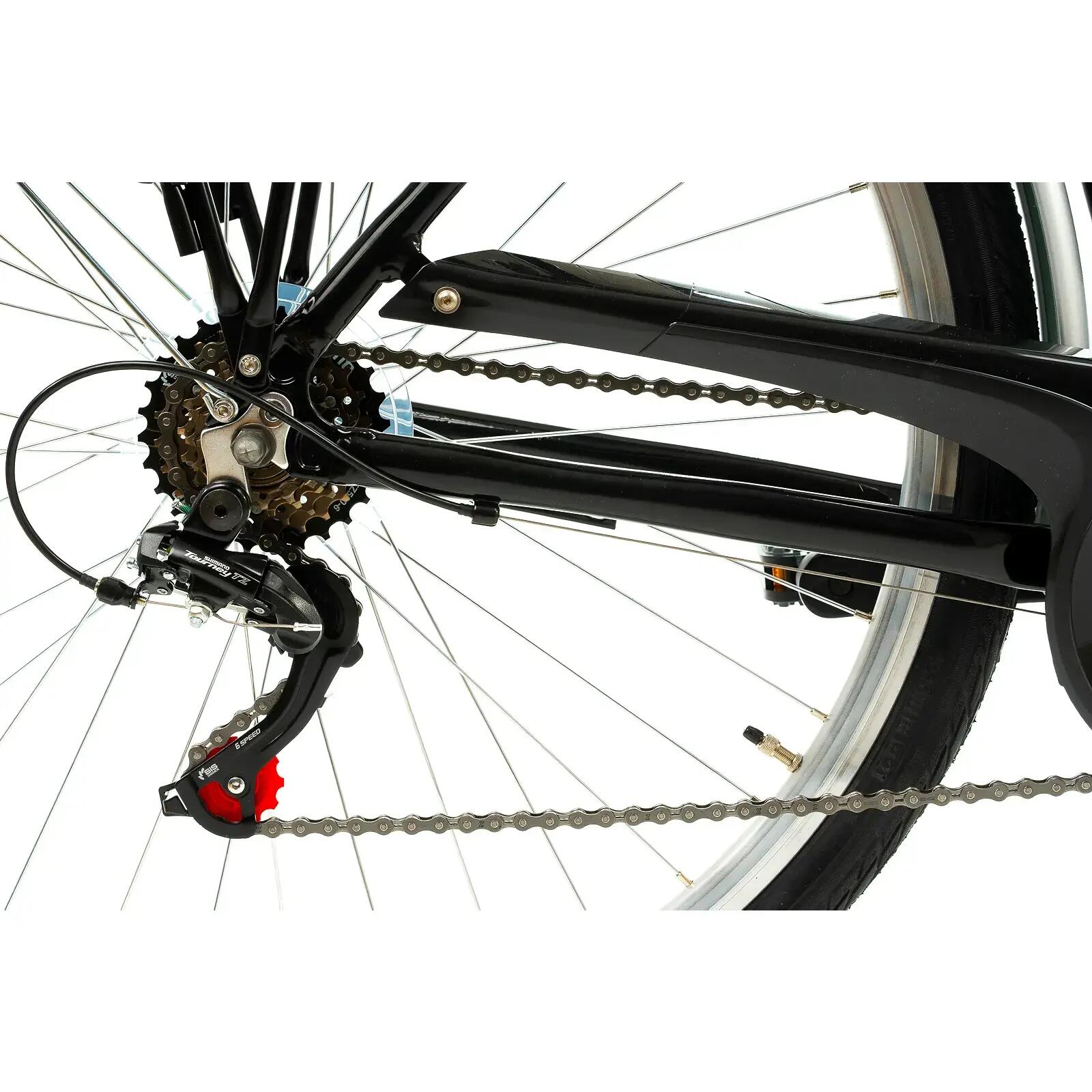 Stadsfiets Dhs City 28001 - 28 inch, L, zwart 6/8