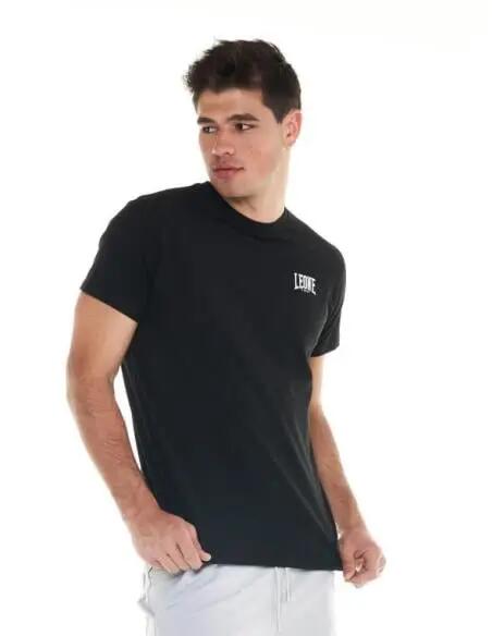 Tricou Leone Small Logo-Negru 3/4
