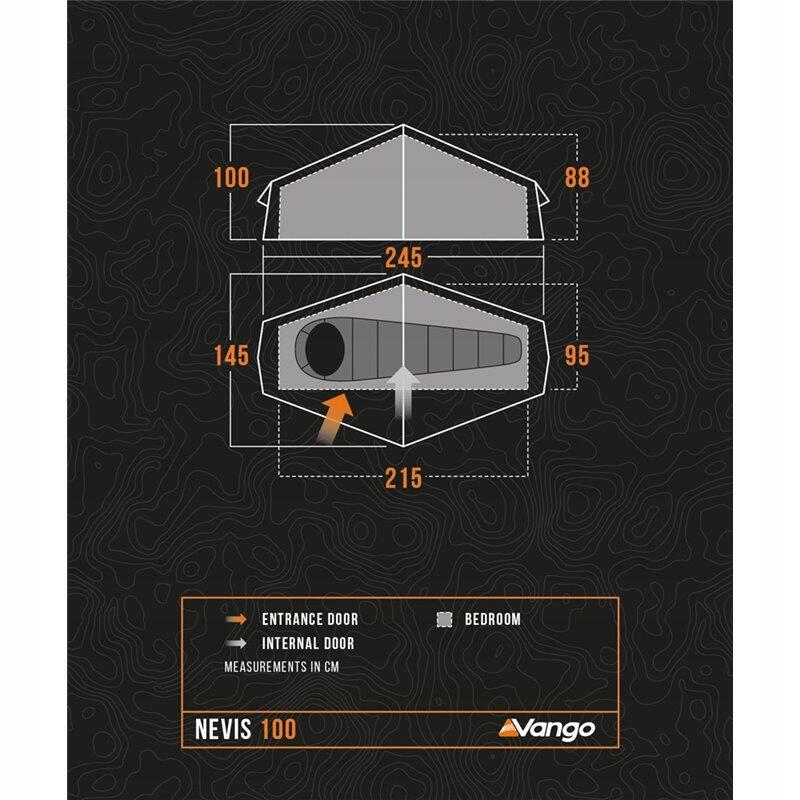 Robens Arrow Head 1-Person Lightweight Tunnel Tent – Blue 6/6