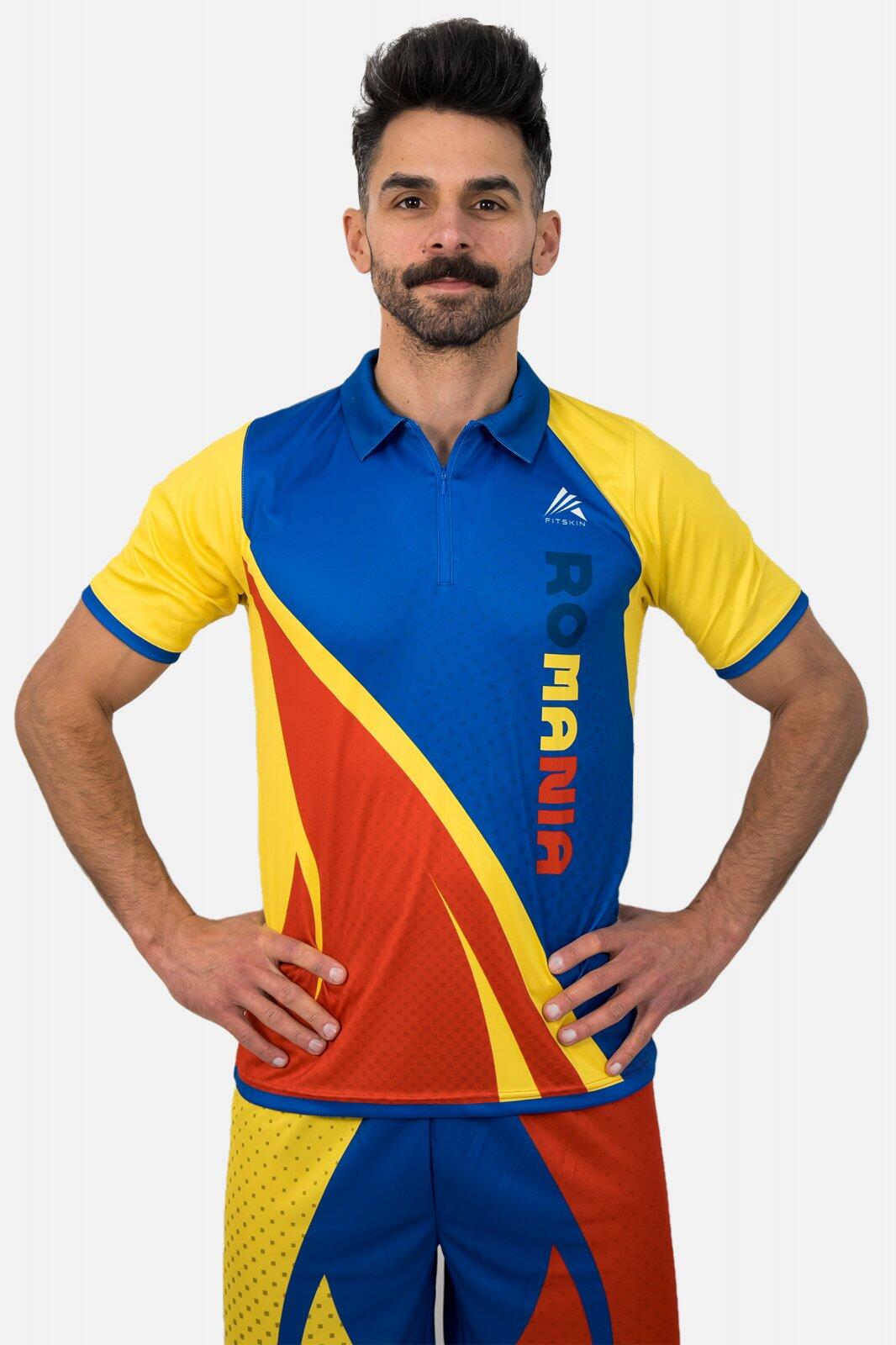 Tricou Polo Fitskin Romania Masculin