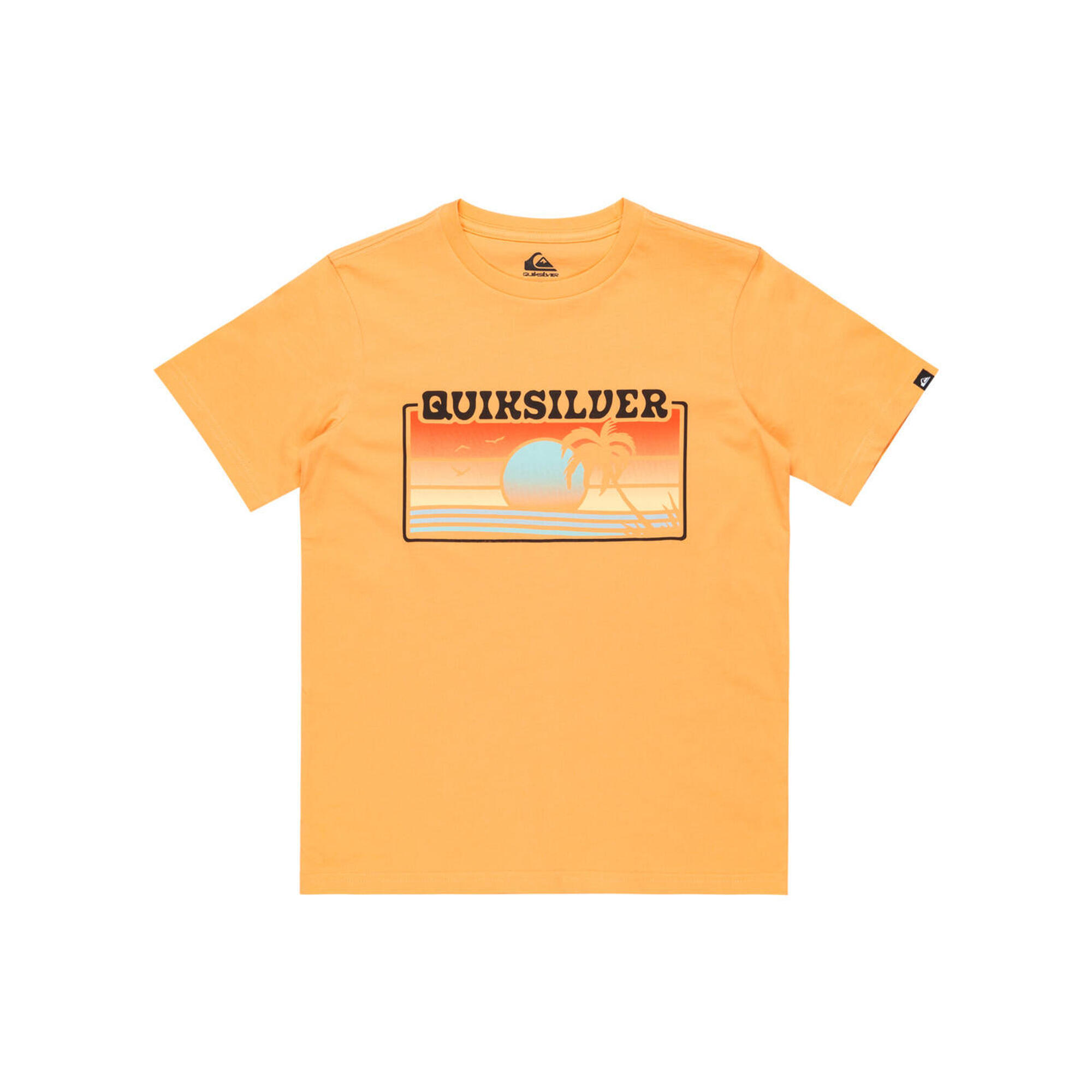 Quiksilver - T-shirt À Manches Courtes Ev Sun Faded Orange Garçon - T-shirt Manches Courtes - Orange - 14 À 16 Ans - Decathlon