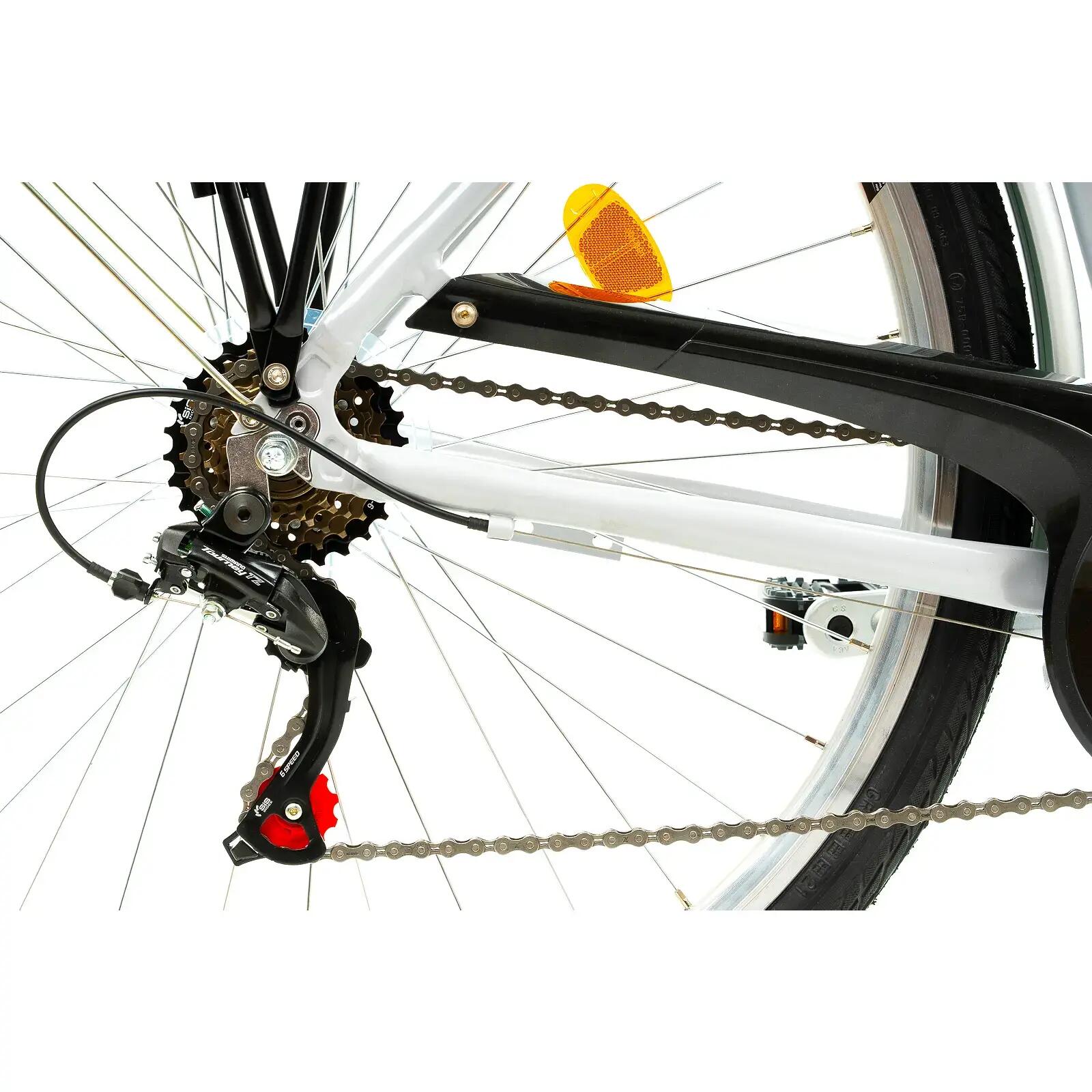 Stadsfiets Dhs City 28001 - 28 inch, L, zilverkleurig 6/8