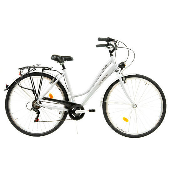 Stadsfiets Dhs City 28001 - 28 inch, L, zilverkleurig