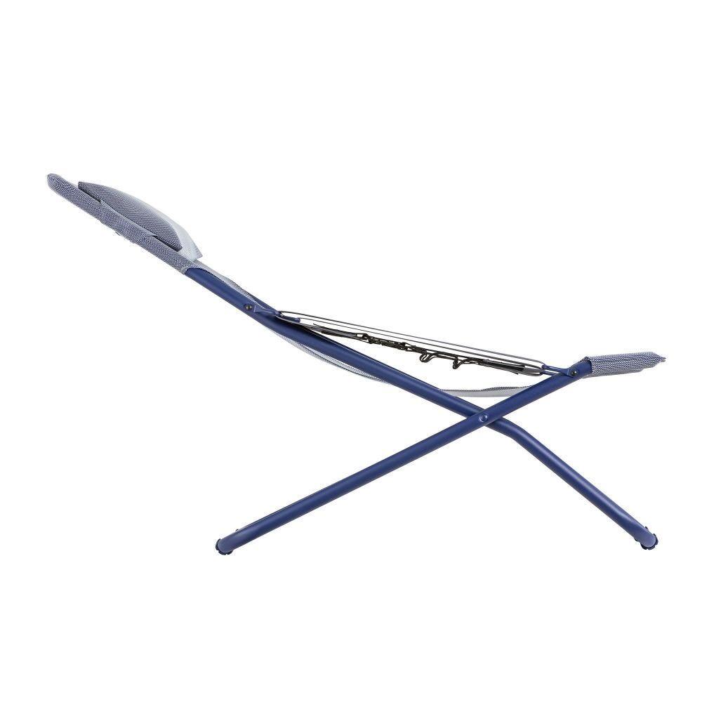 Chaise longue / bain de soleil pliant - TRANSABED - Bleu - Lafuma Mobilier 3/7