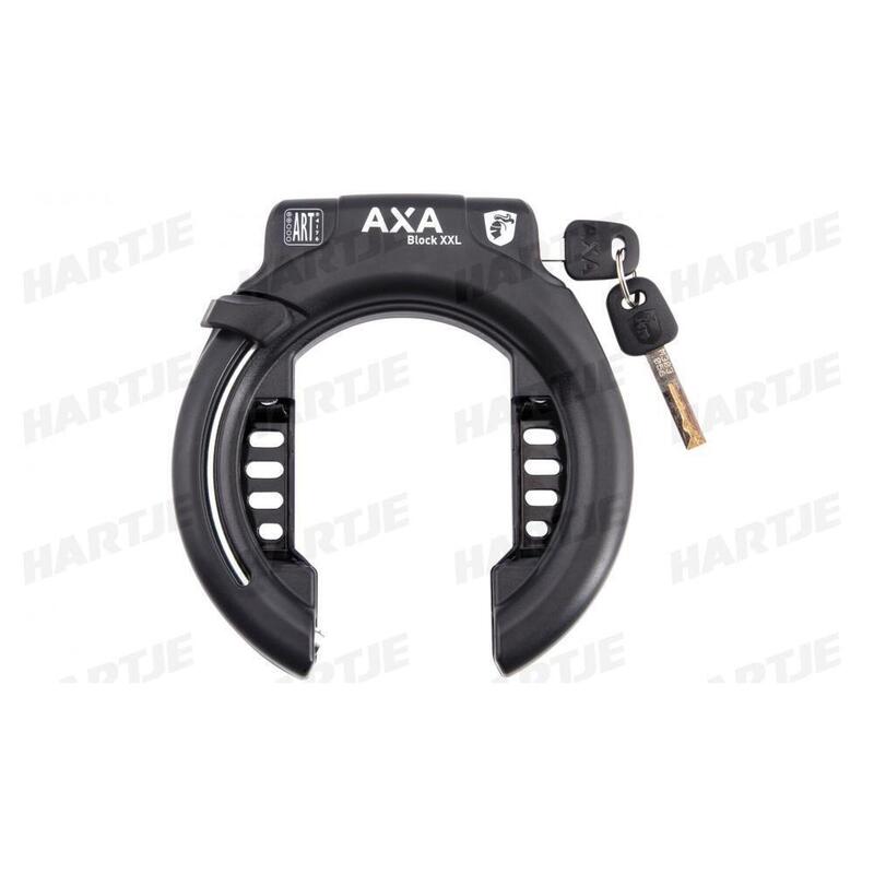 Bloque AXA XXL RING LOCK ART2 Noir avec emplacement de batterie Bosch Gen3