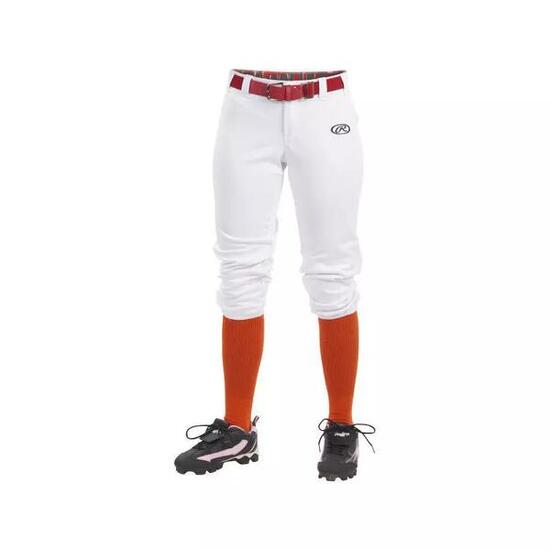 Pantalon De Baseball Rawlings Court Blanc Pour Femme -Rawlings