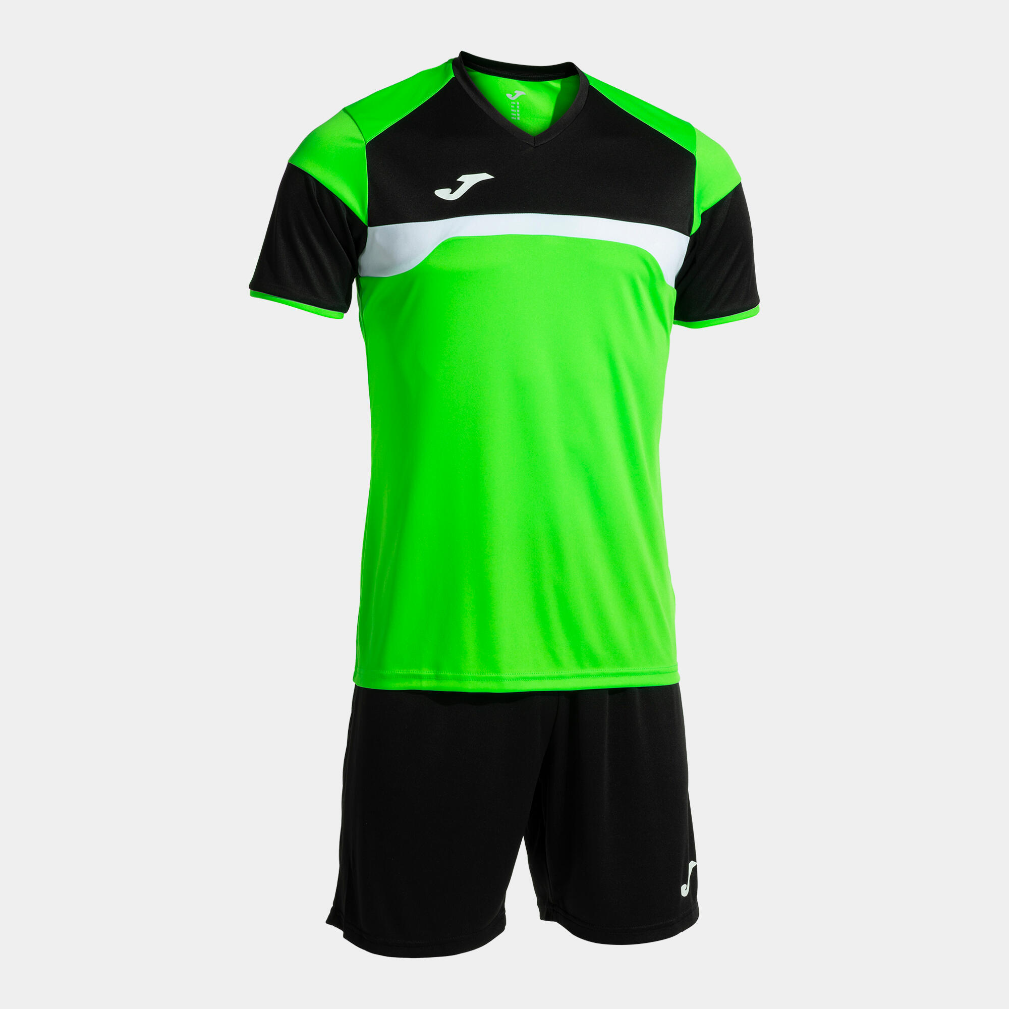Conjunto futebol criança joma danubio iii verde fluor