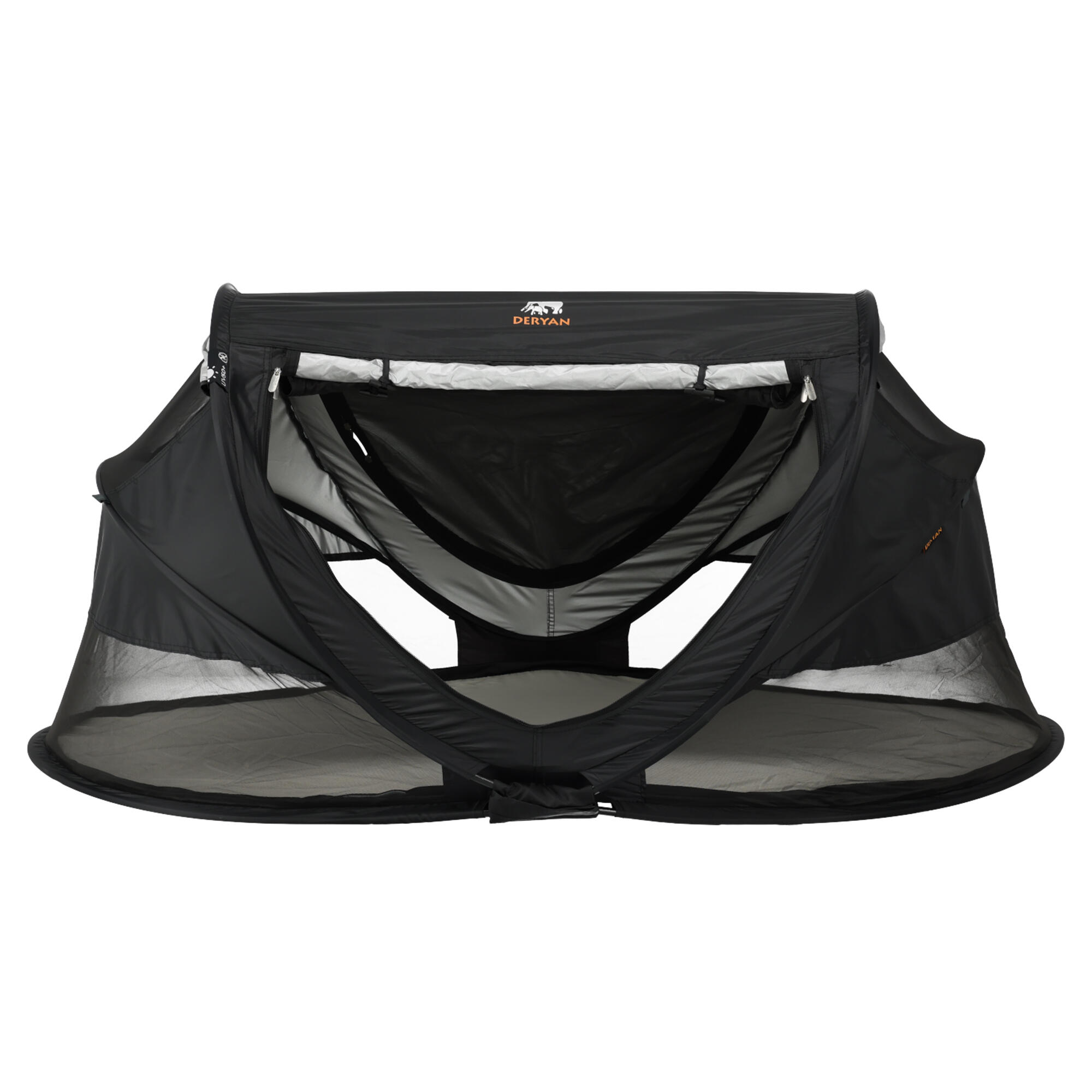 Deryan - Lit De Camping Peuter Luxe - Avec Matelas Autogonflant - Noir - Abris - Noir - 1 Place - Decathlon