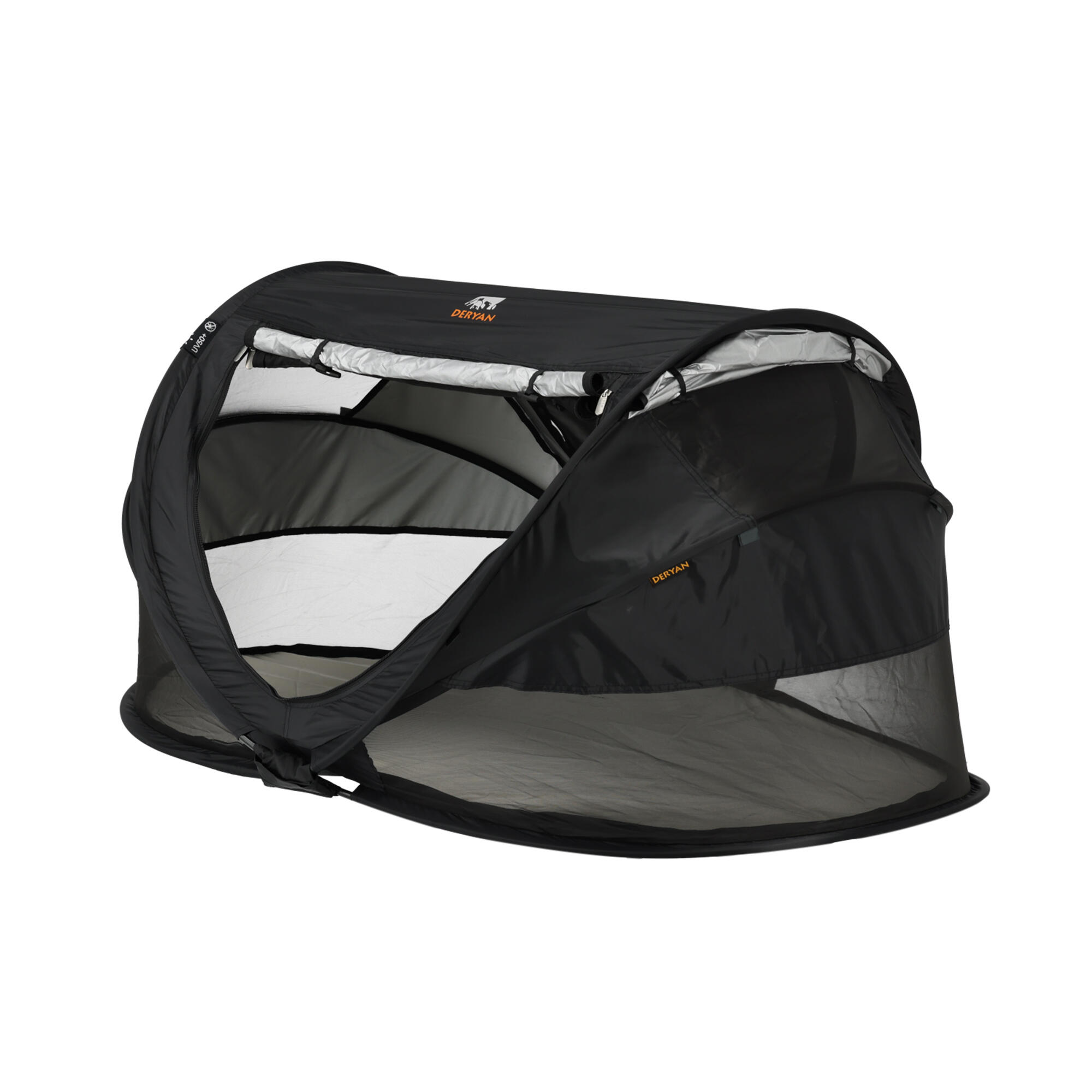 Lit de camping Peuter Luxe - Avec matelas autogonflant - Noir 2/8