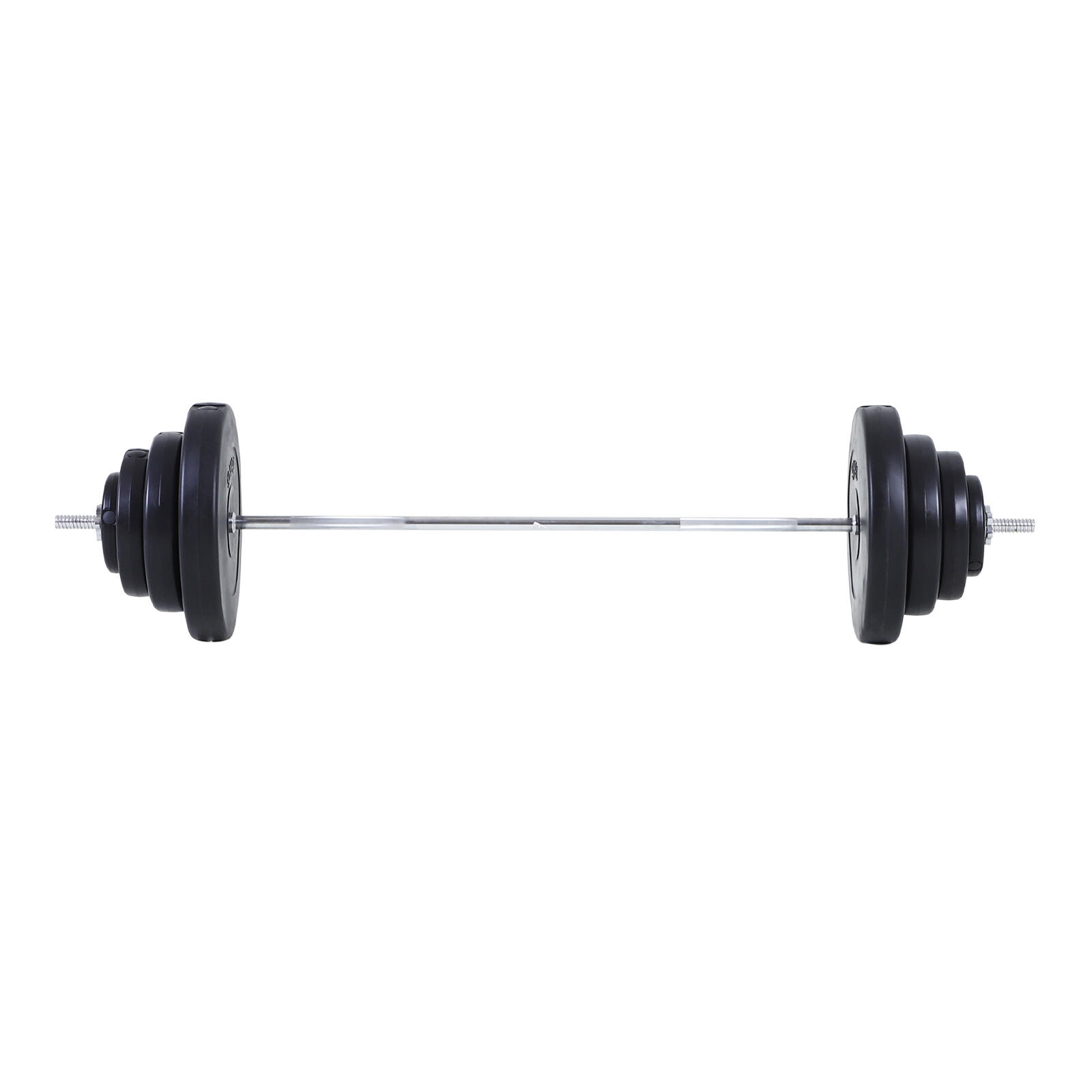 HOMCOM Set Bilanciere 170cm in Ferro Zigrinato con 8 Dischi Peso Regolabile 70kg 4/8