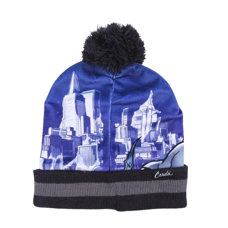 Set pentru copii, cu căciulă, mănuși, guler și cutie cadou, Batman, Cerda