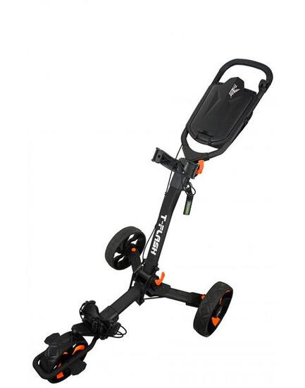 Trilite T-Flash carrello da golf manuale a 3 ruote nero/arancio