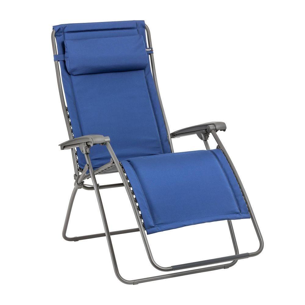 Lafuma Mobilier - Fauteuil Relax Matelassé Zéro Gravité - Xl - Rsx Clip Xl - Bleu - Bedchair - Bleu|gris - No Size - Decathlon