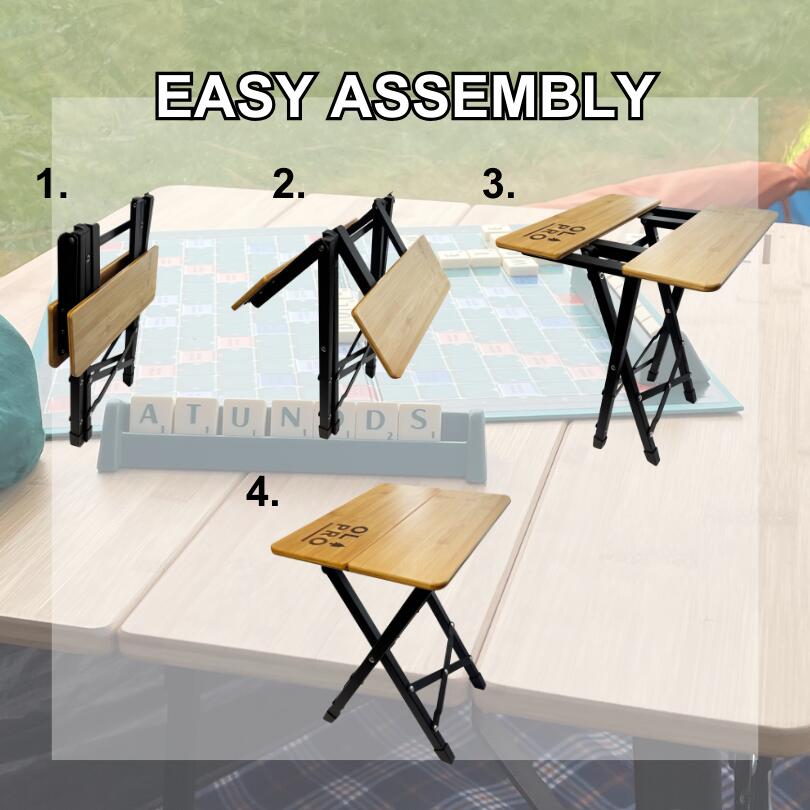 OLPRO Bamboo Camping Stool 2 Fold 5/5