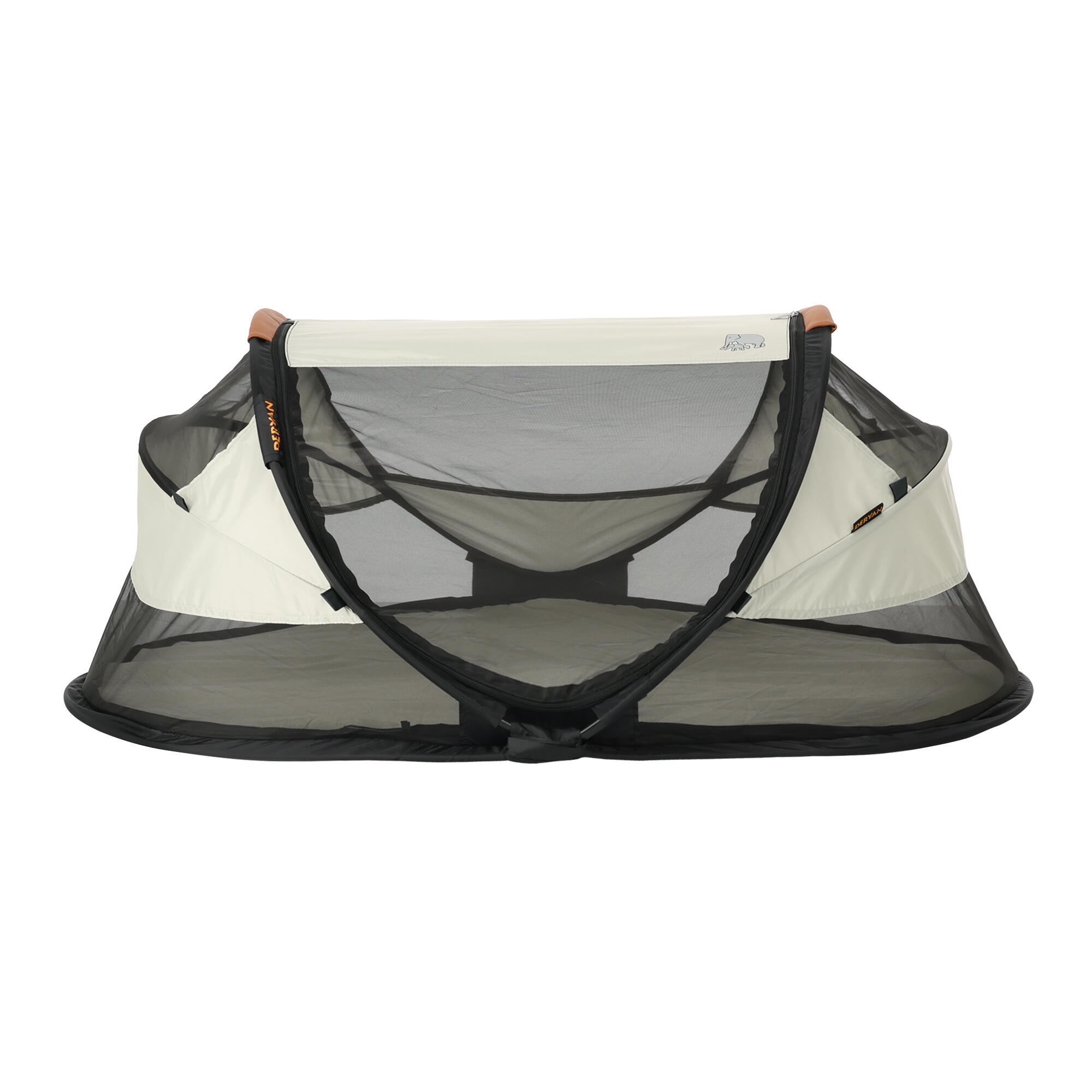 DERYAN Baby Luxe Campingbedje - Inclusief zelfopblaasbare matras - Ivory