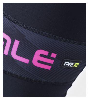 Collant lunghi Alé Mild da donna nero/rosa fluorescente 4/5