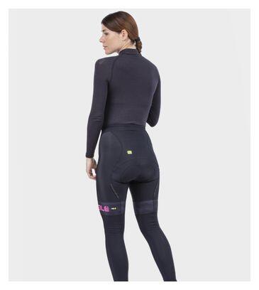Collant lunghi Alé Mild da donna nero/rosa fluorescente 2/5