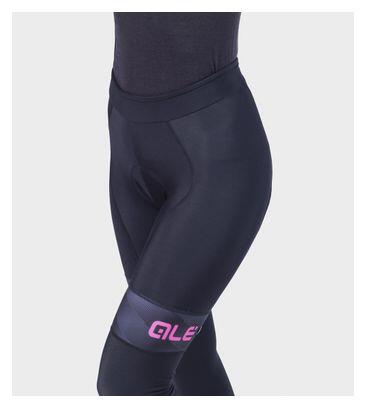 Collant lunghi Alé Mild da donna nero/rosa fluorescente 3/5